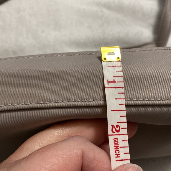 Kate Spade Nylon Crossbody Beige Taupe callouts listed - Picture 10 of 14